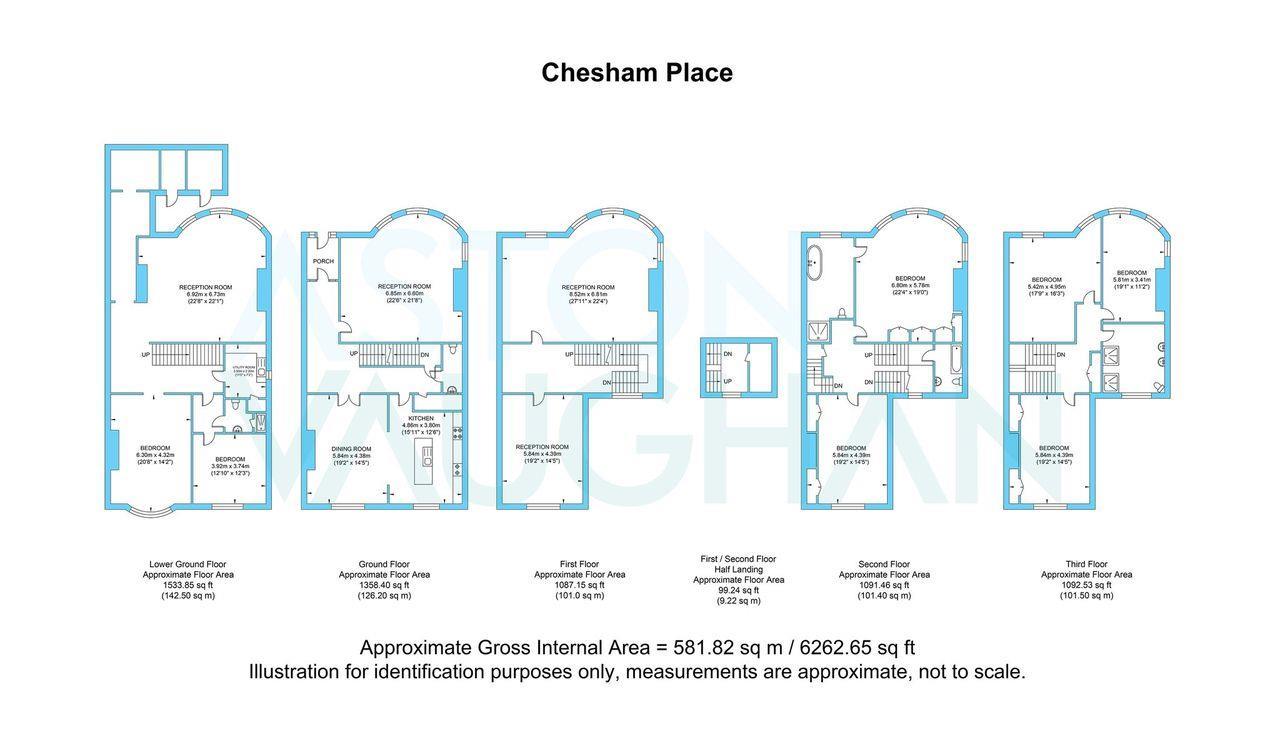 6 bedroom end of terrace house for sale - floorplan