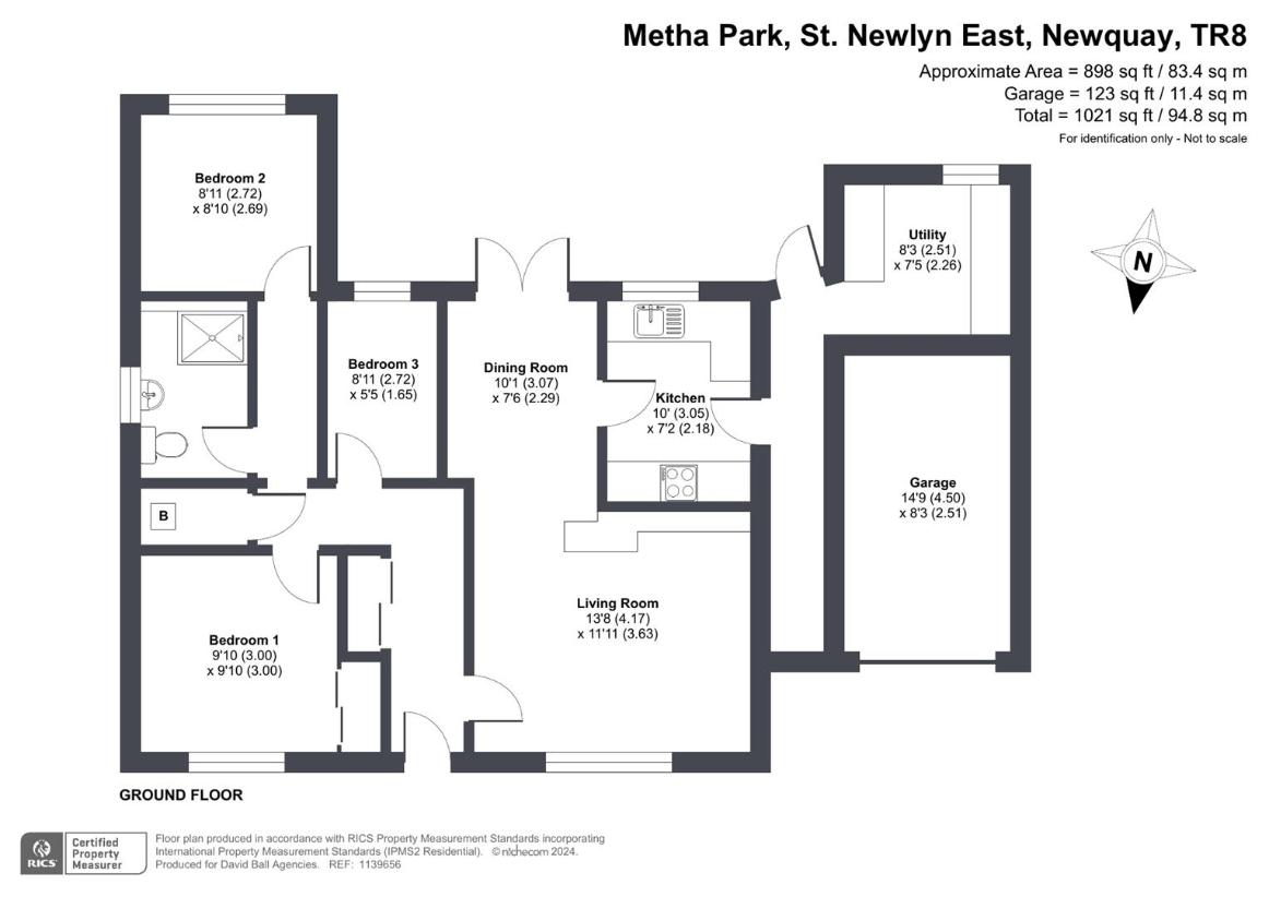 3 bedroom bungalow for sale - floorplan