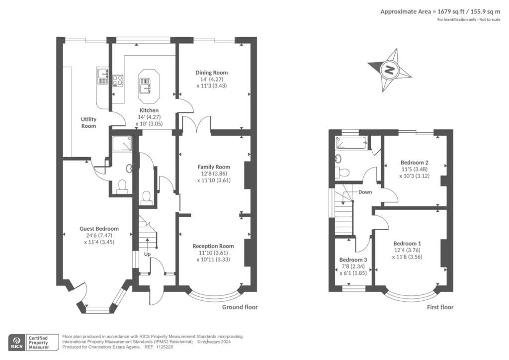 4 bedroom semi-detached house for sale - floorplan