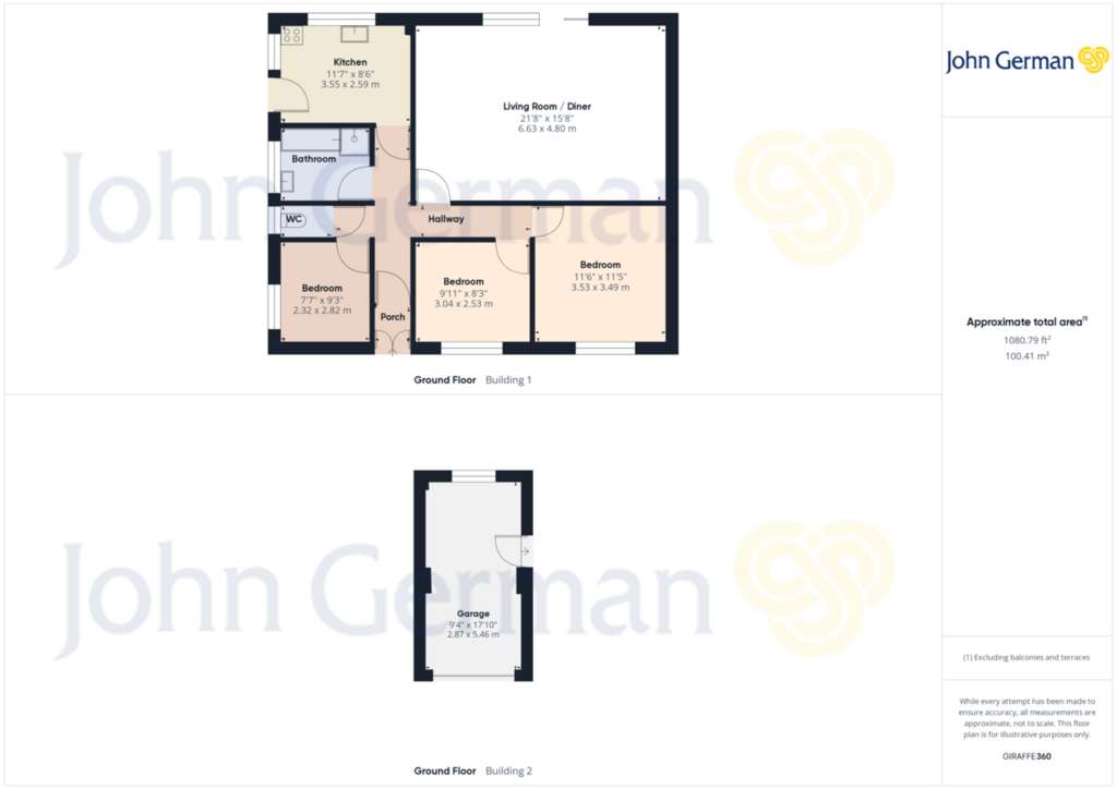 3 bedroom detached bungalow for sale - floorplan