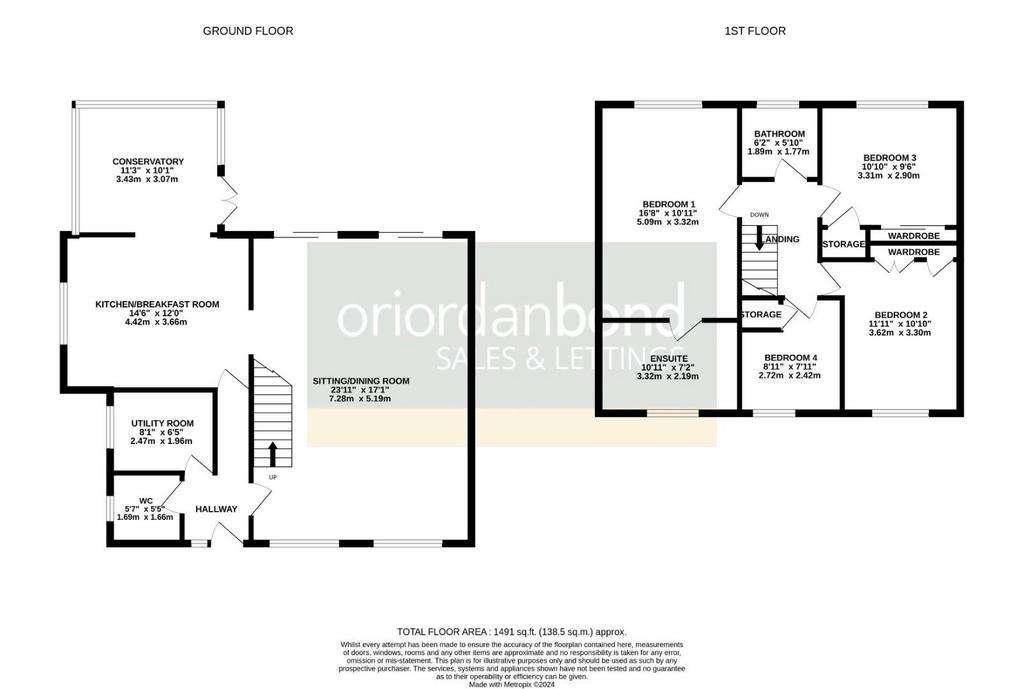 4 bedroom detached house for sale - floorplan