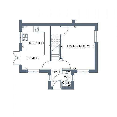 3 bedroom semi-detached house to rent - floorplan