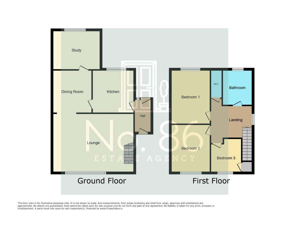 3 bedroom semi-detached house for sale - floorplan