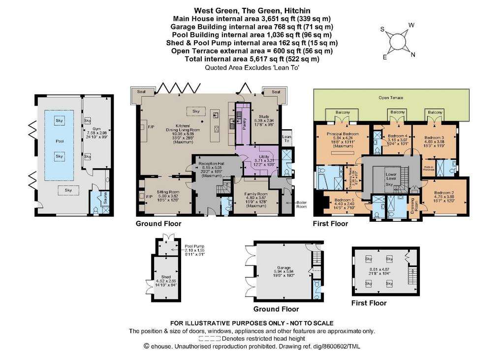 5 bedroom detached house for sale - floorplan