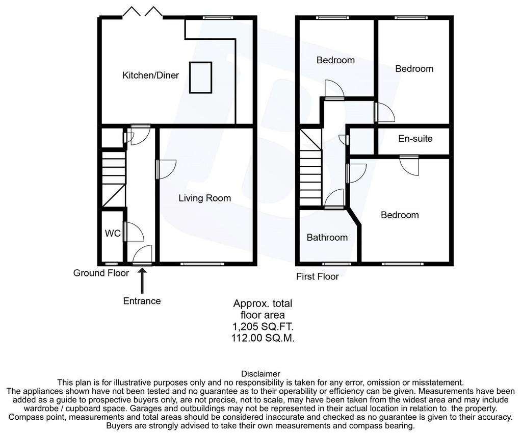 3 bedroom semi-detached house for sale - floorplan