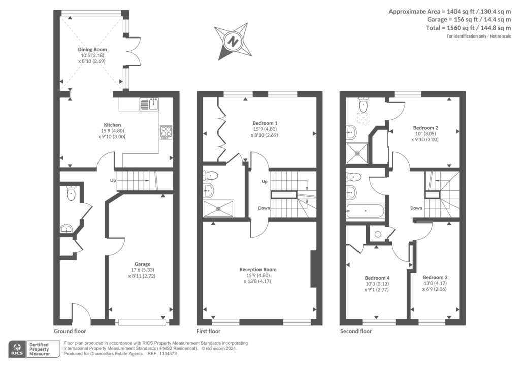 4 bedroom terraced house for sale - floorplan