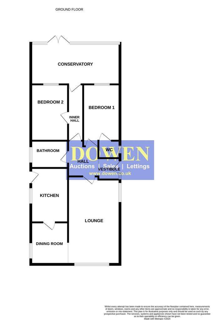 2 bedroom bungalow for sale - floorplan