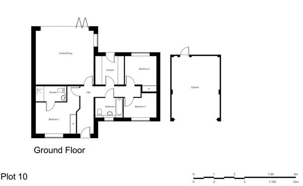 3 bedroom bungalow for sale - floorplan