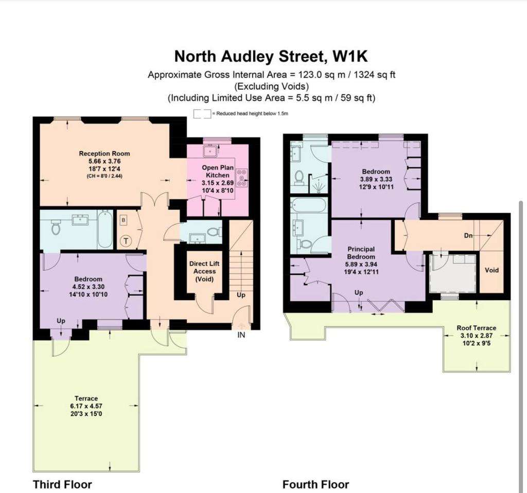 3 bedroom flat to rent - floorplan