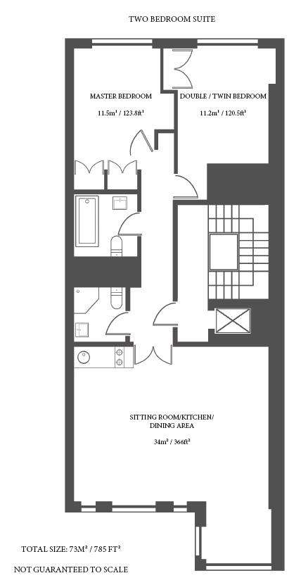 2 bedroom flat to rent - floorplan