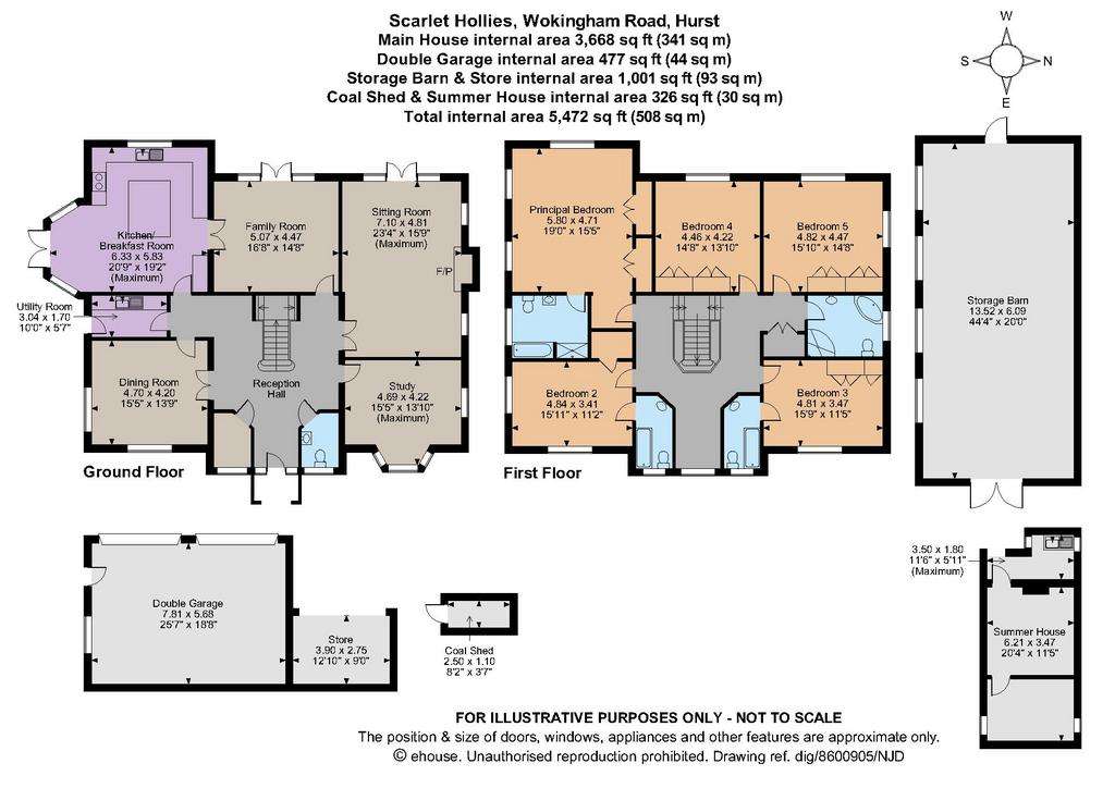 5 bedroom detached house for sale - floorplan