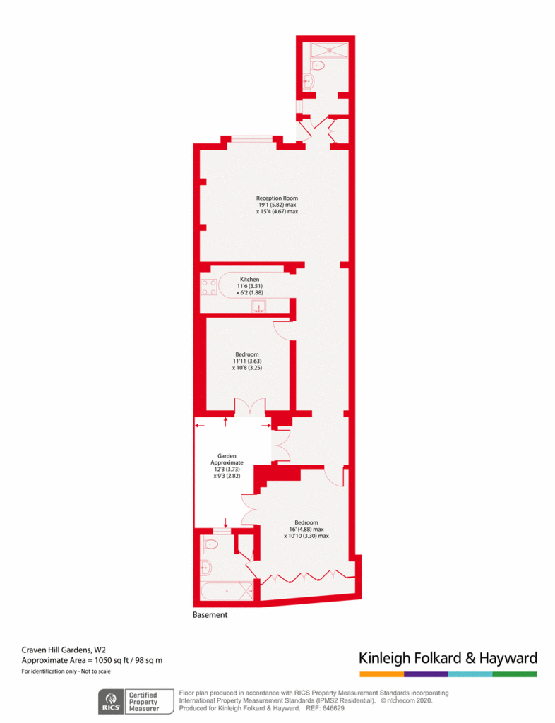 2 bedroom flat for sale - floorplan