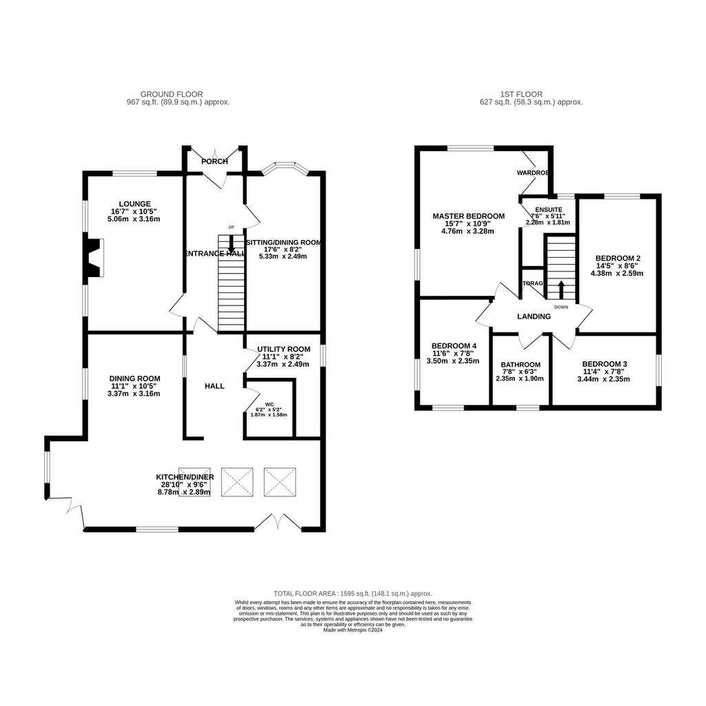 4 bedroom detached house for sale - floorplan