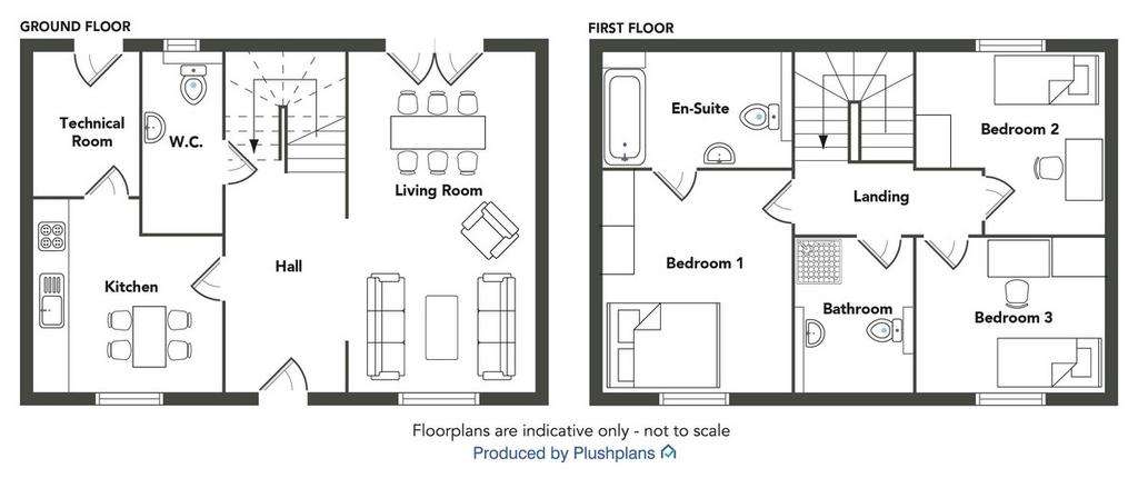 3 bedroom detached house for sale - floorplan