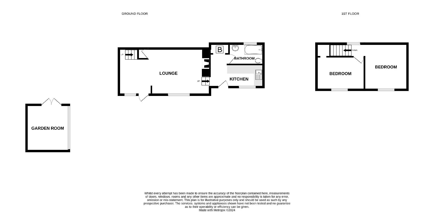 2 bedroom cottage for sale - floorplan