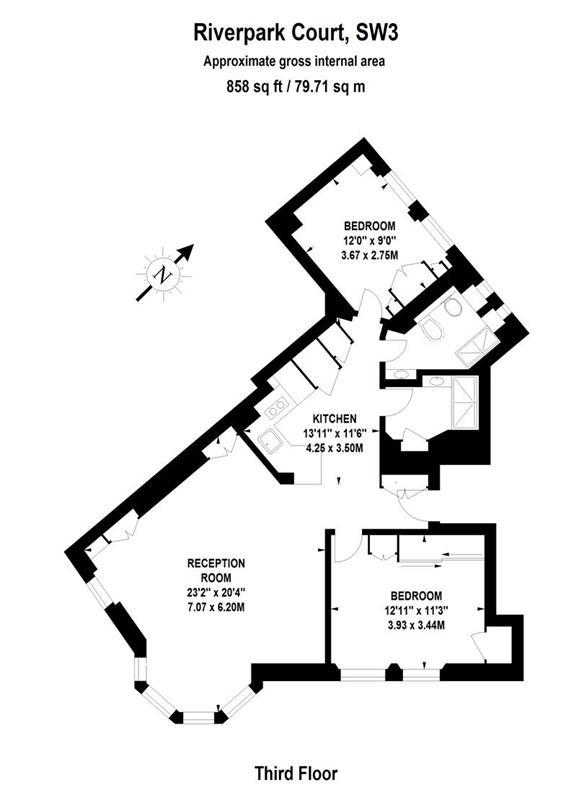 2 bedroom flat for sale - floorplan