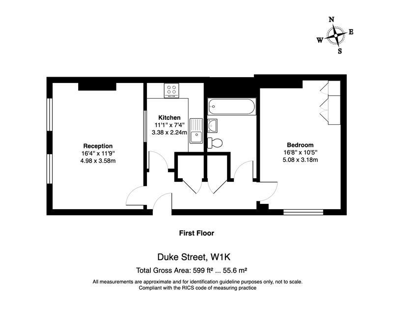 1 bedroom flat for sale - floorplan