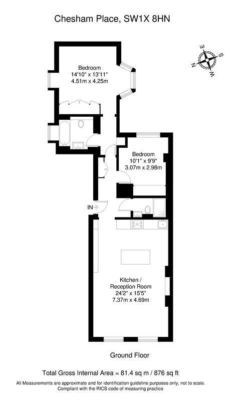 2 bedroom flat for sale - floorplan