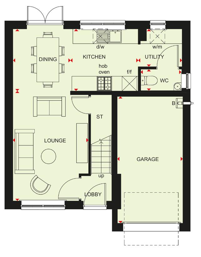 3 bedroom detached house for sale - floorplan