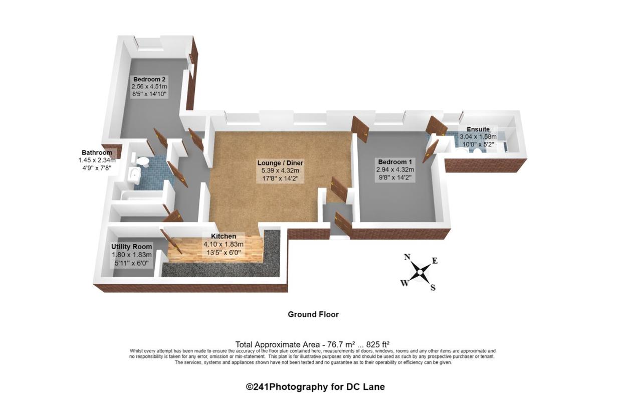 2 bedroom flat for sale - floorplan