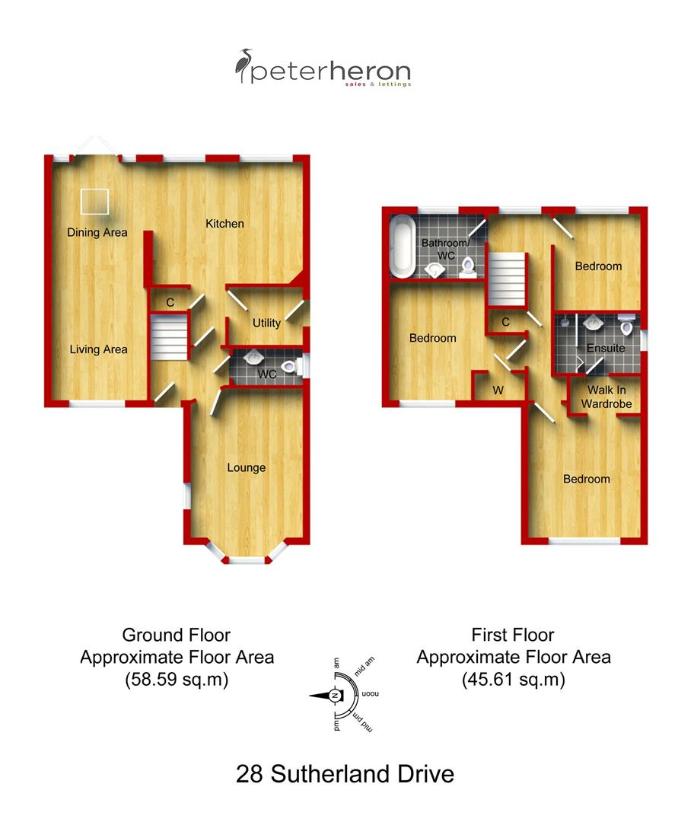 3 bedroom detached house for sale - floorplan