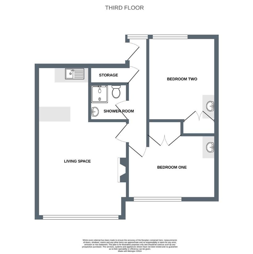 2 bedroom flat for sale - floorplan