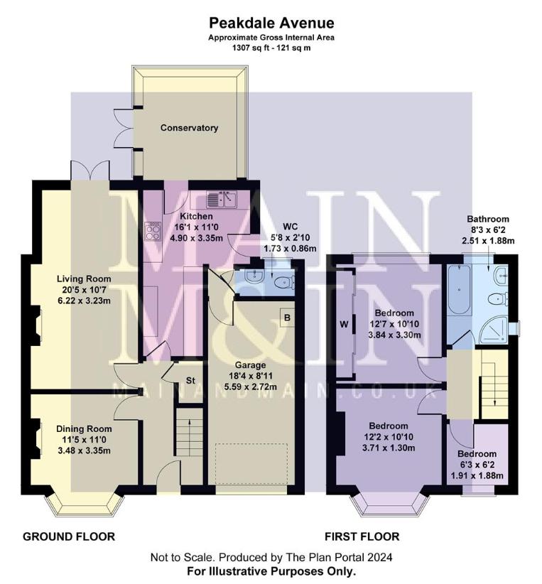 3 bedroom semi-detached house for sale - floorplan