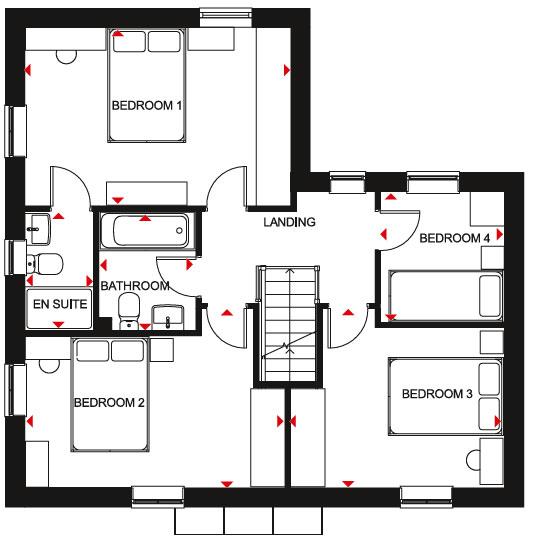 4 bedroom detached house for sale - floorplan