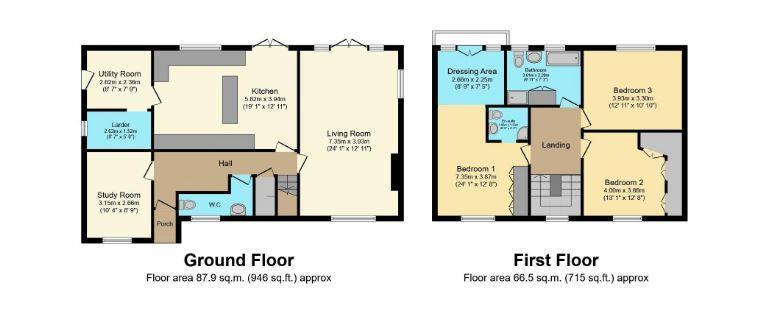 3 bedroom detached house for sale - floorplan