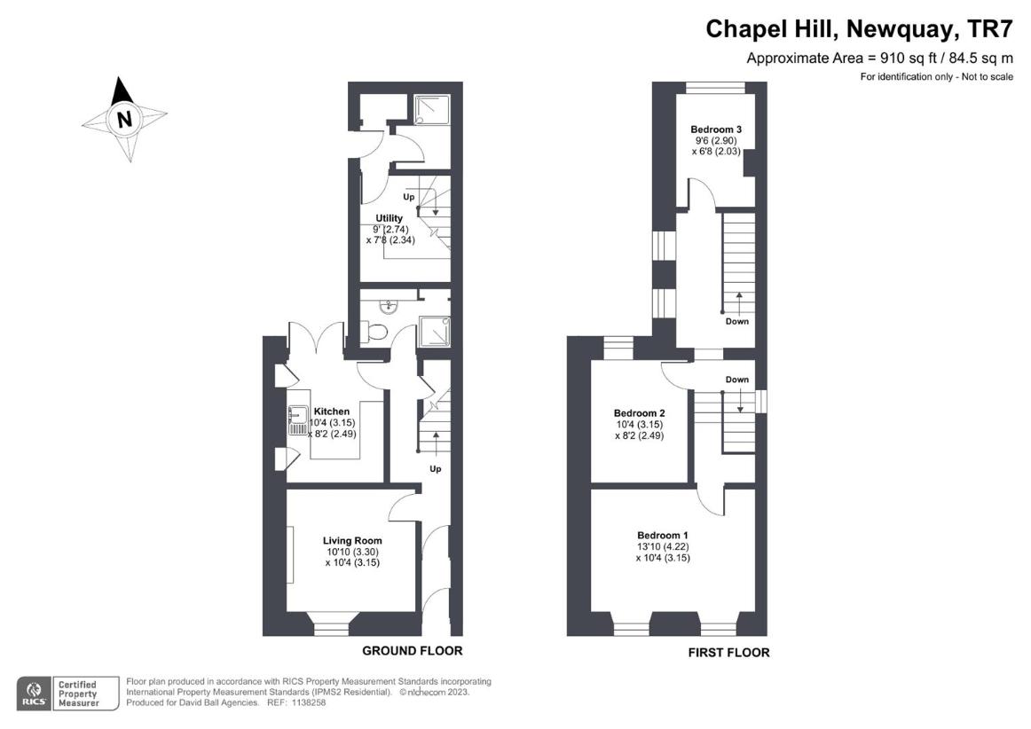 3 bedroom semi-detached house for sale - floorplan