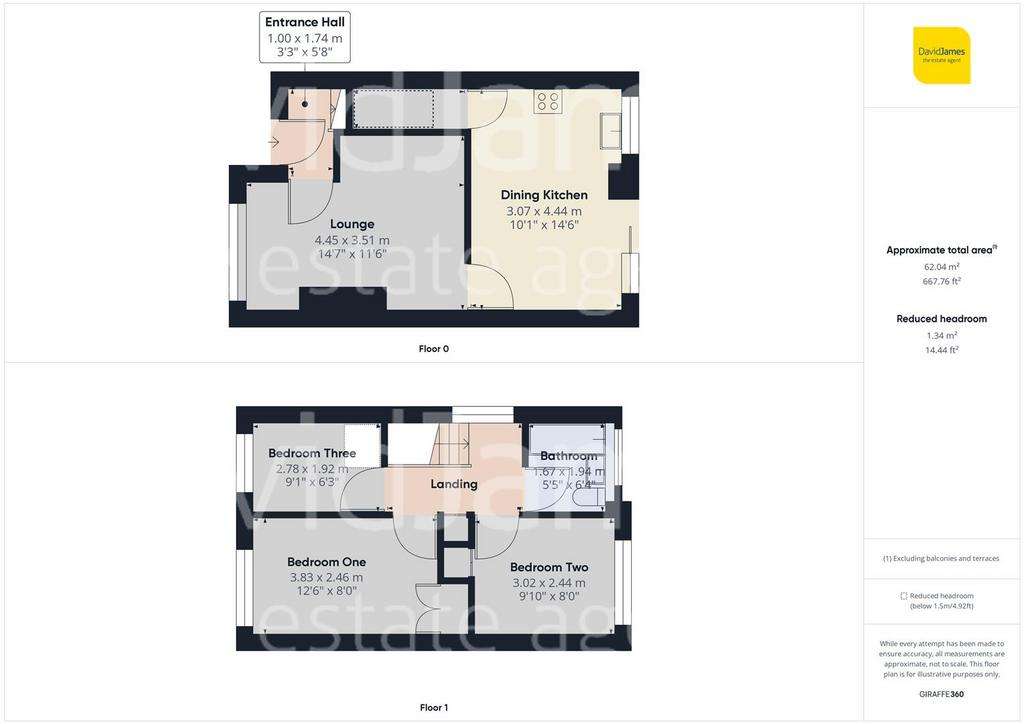 3 bedroom end of terrace house for sale - floorplan