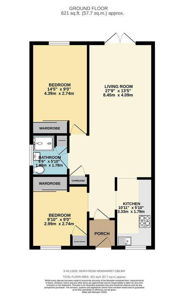 2 bedroom flat for sale - floorplan