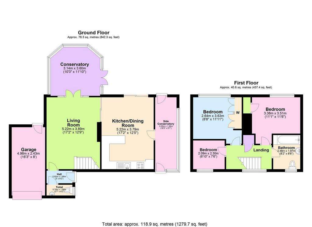 3 bedroom detached house for sale - floorplan