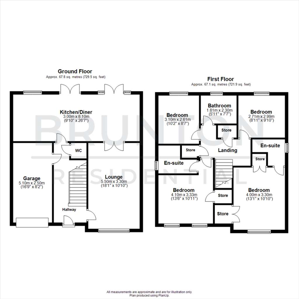 4 bedroom detached house for sale - floorplan