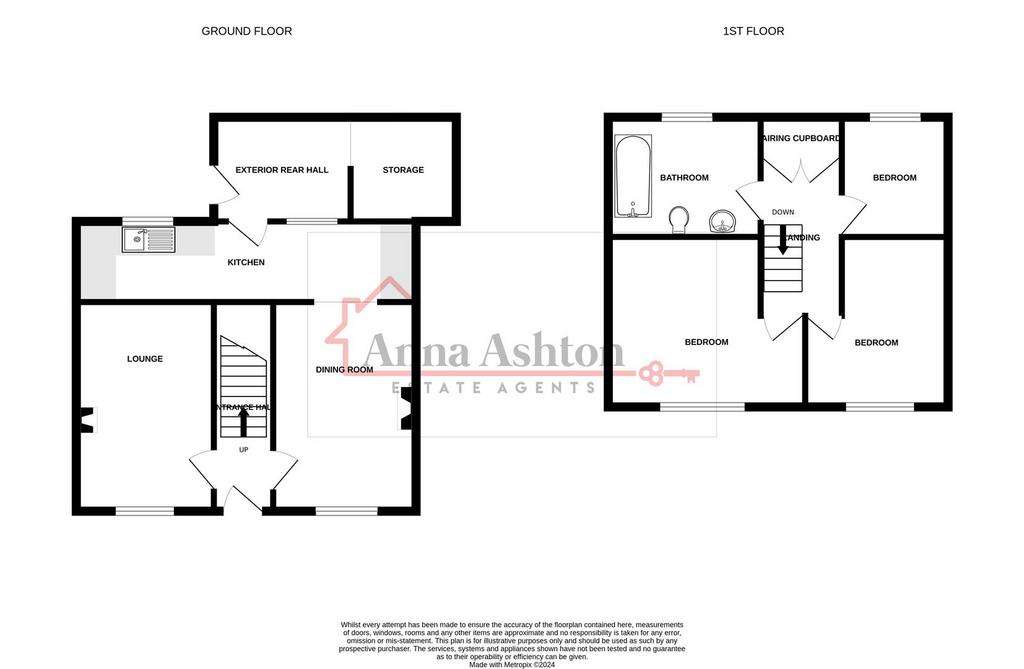 3 bedroom end of terrace house for sale - floorplan