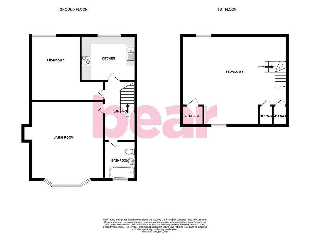 2 bedroom maisonette for sale - floorplan