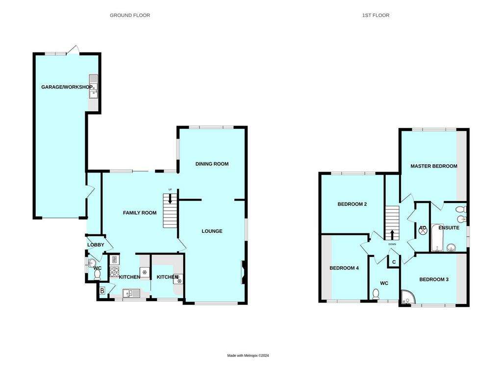 4 bedroom detached house for sale - floorplan