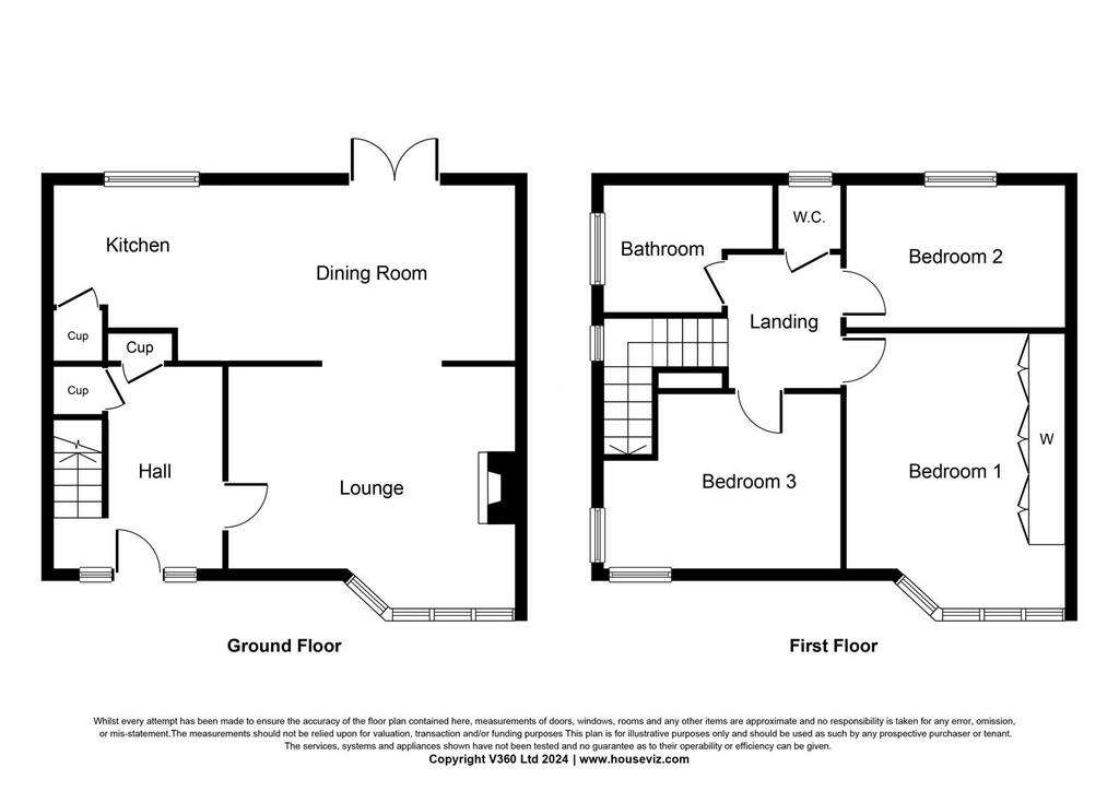 3 bedroom semi-detached house for sale - floorplan