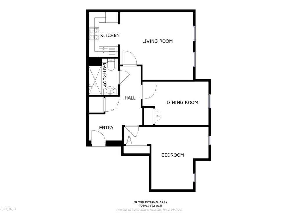 2 bedroom flat for sale - floorplan