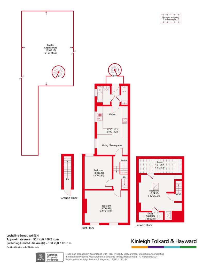 3 bedroom flat for sale - floorplan