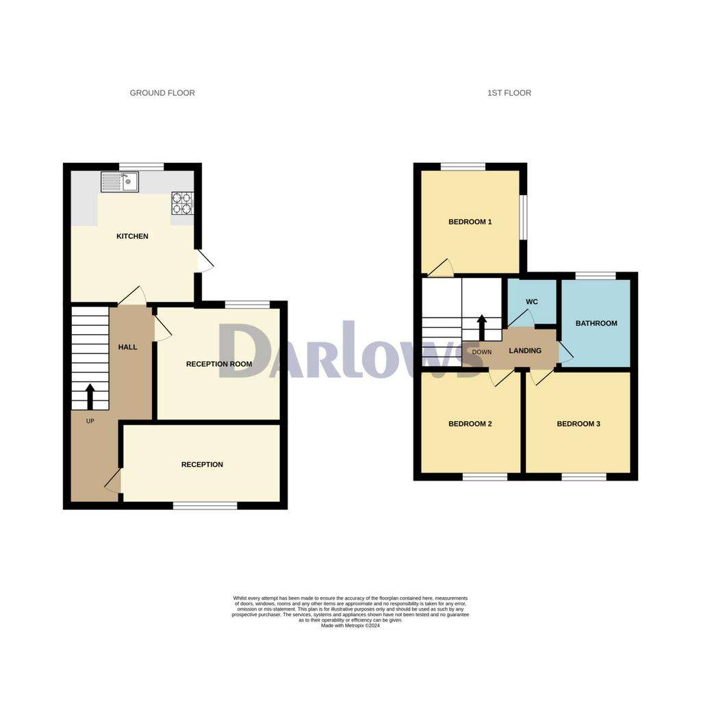 3 bedroom terraced house for sale - floorplan