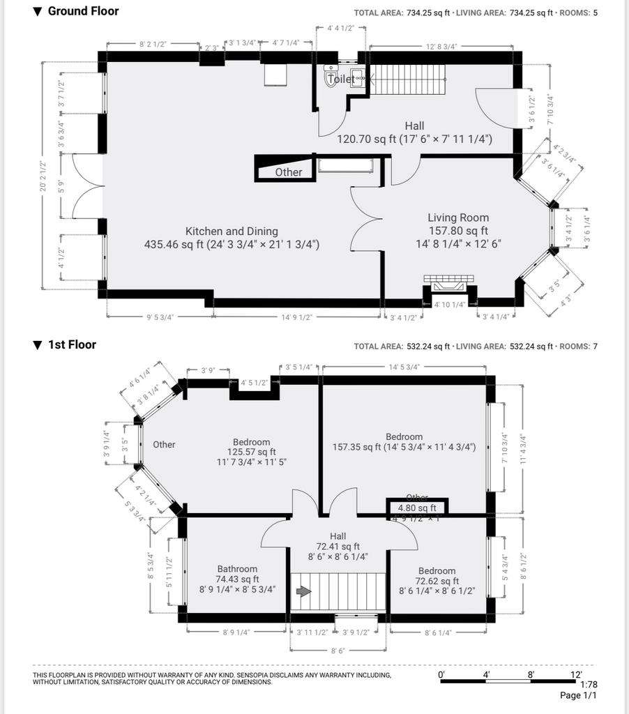 3 bedroom semi-detached house for sale - floorplan