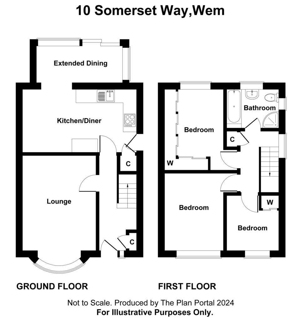 3 bedroom semi-detached house for sale - floorplan