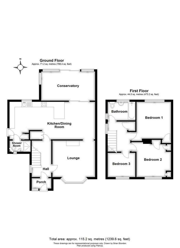 3 bedroom house for sale - floorplan