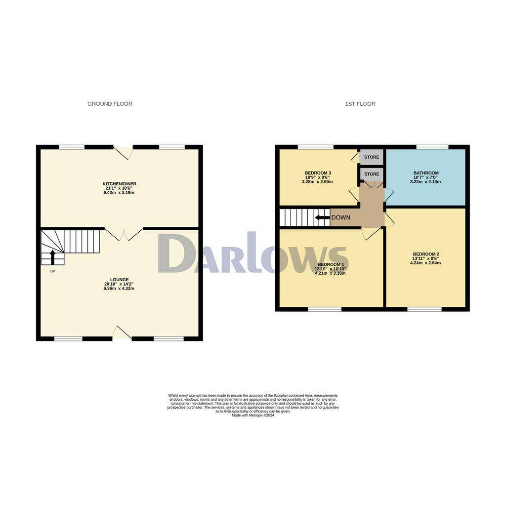 3 bedroom terraced house for sale - floorplan