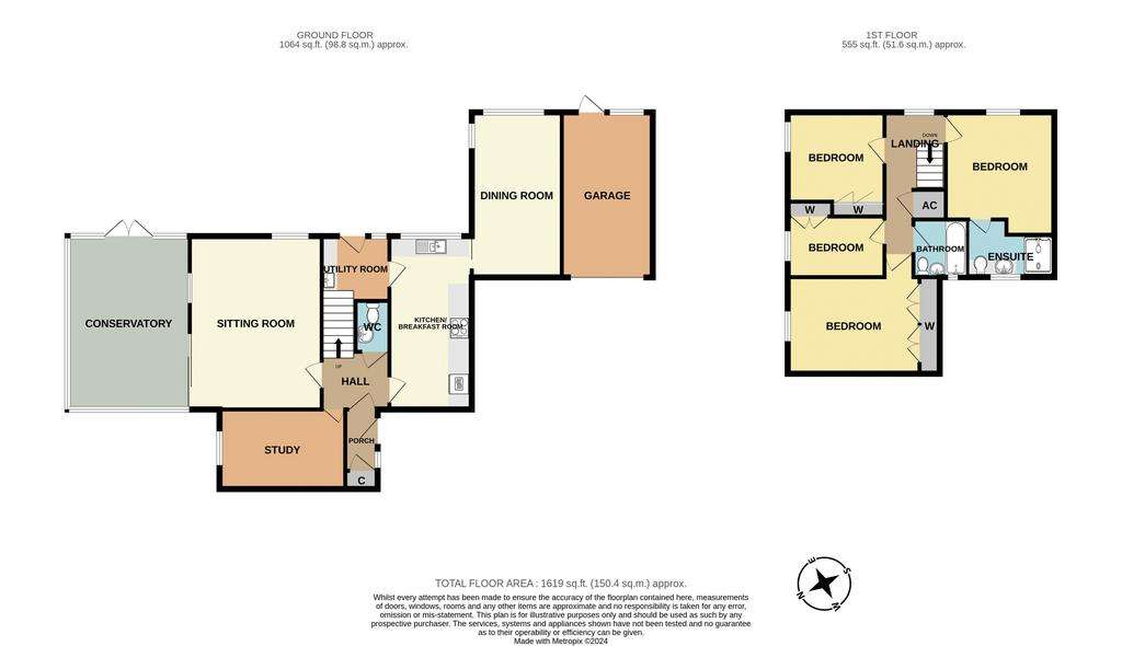 4 bedroom detached house for sale - floorplan