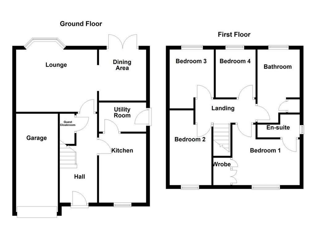 4 bedroom detached house for sale - floorplan