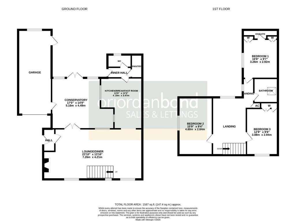 3 bedroom cottage for sale - floorplan