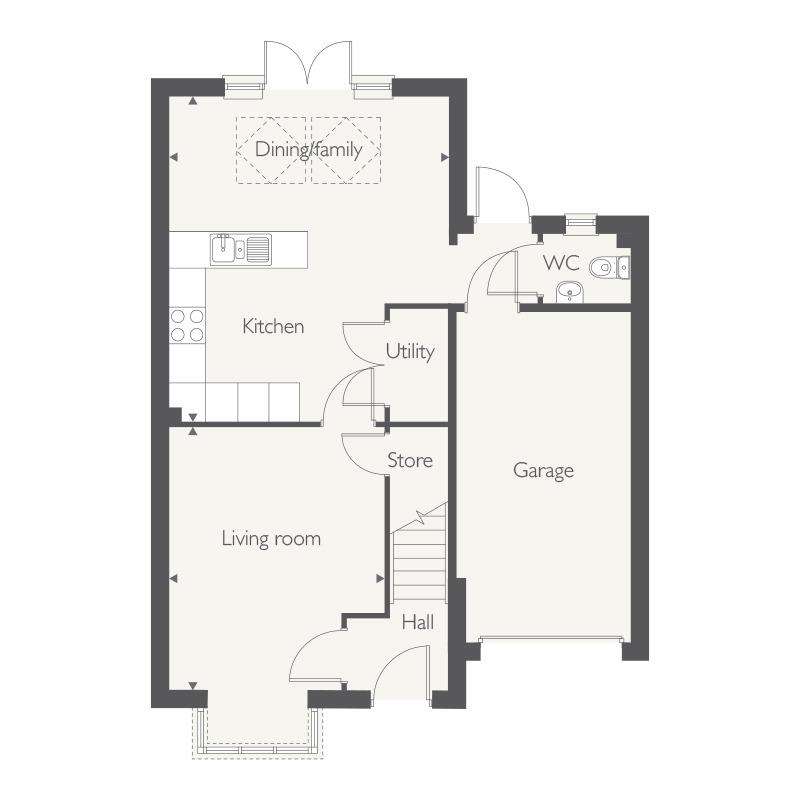 3 bedroom detached house for sale - floorplan