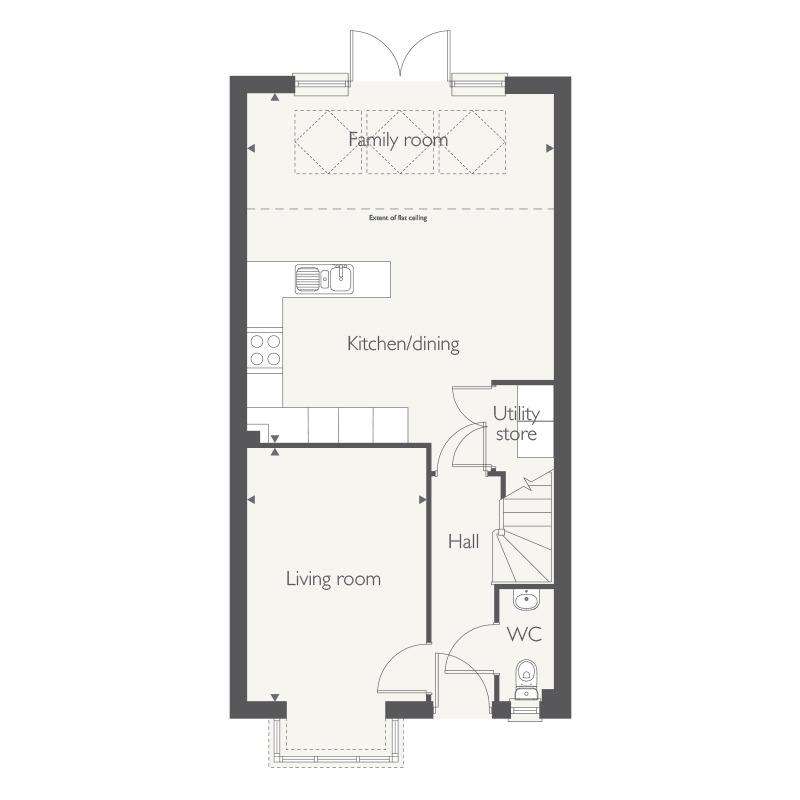 3 bedroom detached house for sale - floorplan